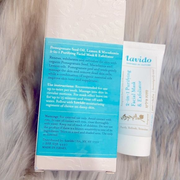 Lavido 2-IN-1 PURIFYING FACIAL MASK AND EXFOLIATOR BNIB and sealed! - Picture 3 of 6